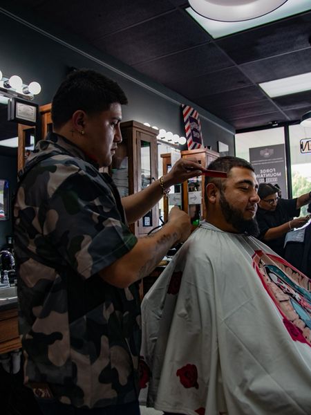 Angel — Barber at Three Hounds Barbershop Hendersonville NC